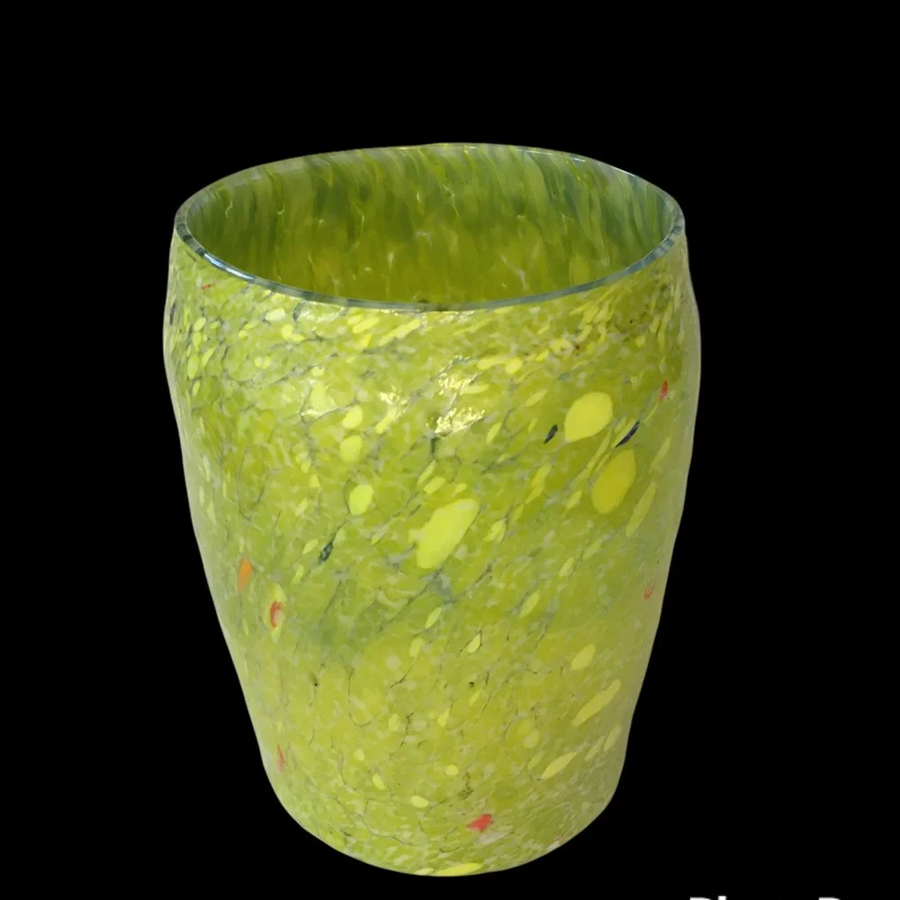 Vintage Barovier & Toso Millefiori Vase Goti De Fornasa Hand-Blown‎ 5.5” tall
